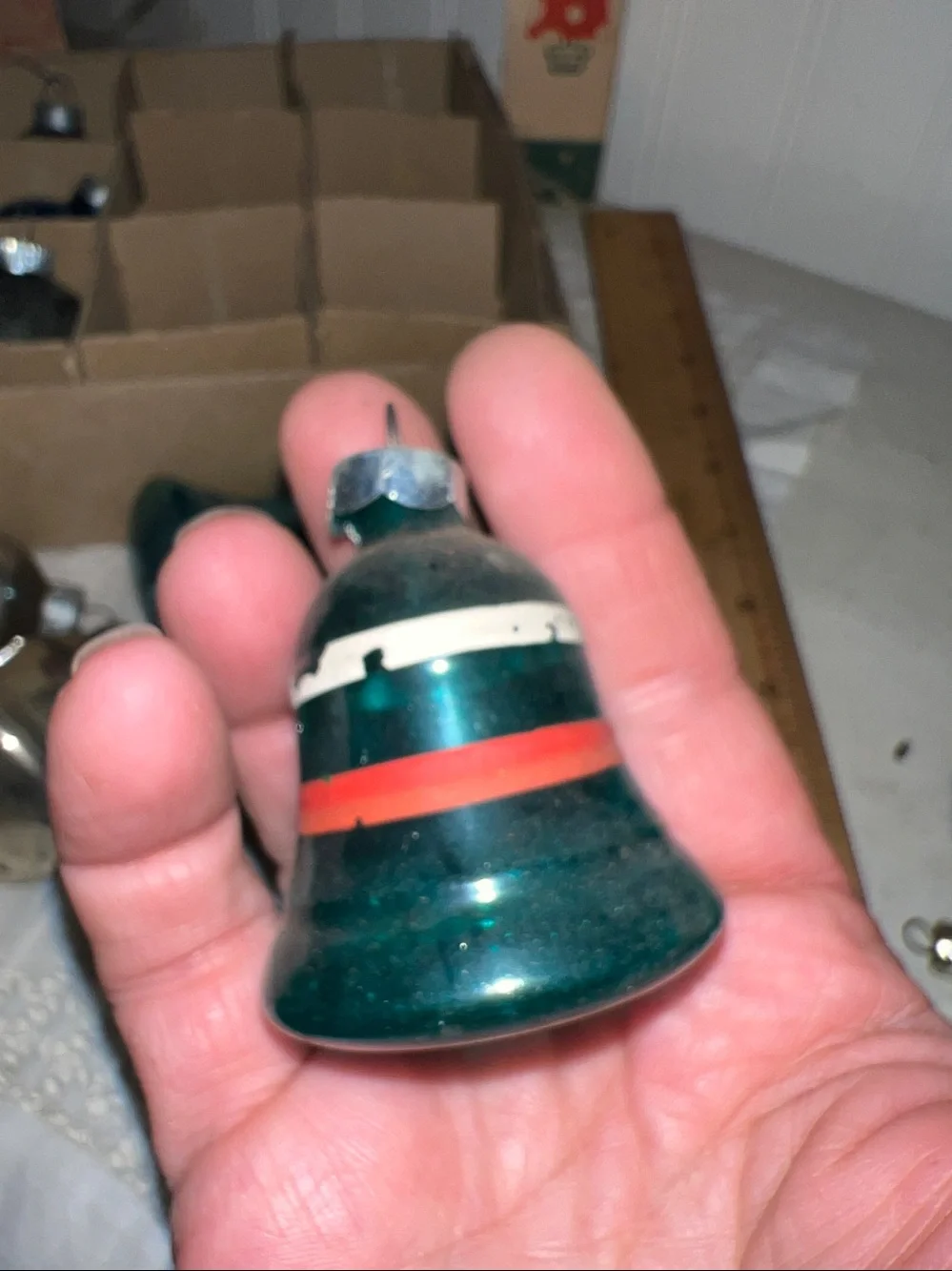 Vintage Mercury Glass Bells & Balls Christmas Ornaments